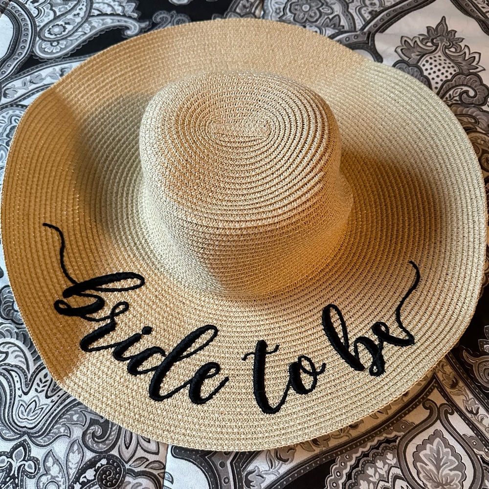Bride to be beach hat